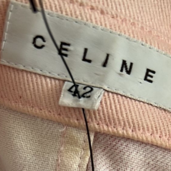 Vintage Céline Pink Floral Denim Jacket SZ 42 FR - Picture 4 of 6